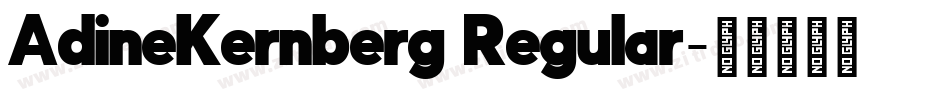 AdineKernberg Regular字体转换